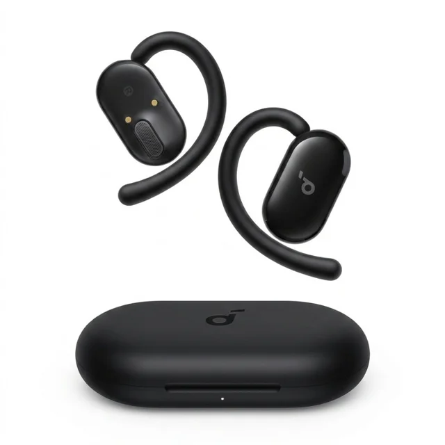 هدفون بلوتوثی انکر مدل V20i بدون قابلیت نویز کنسلینگ، درگاه شارژ USB Type-C، دارای 4 میکروفون برای م