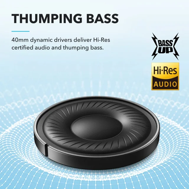 هدفون بلوتوثی انکر مدل Soundcore Q20i با نویز کنسلینگ فعال (ANC)، درگاه شارژ USB Type-C، د 102762993