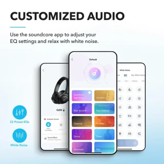 هدفون بلوتوثی انکر مدل Soundcore Q20i با نویز کنسلینگ فعال (ANC)، درگاه شارژ USB Type-C، د 102762994