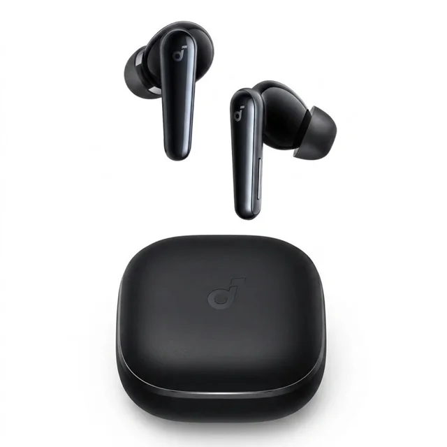هدفون بلوتوثی انکر مدل Soundcore Liberty 5 با نویز کنسلینگ فعال (ANC)، درگاه شارژ USB Type-C، تا 30