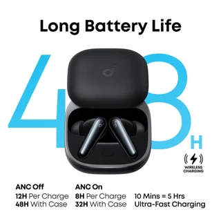 هدفون بلوتوثی انکر مدل Soundcore Liberty 5 با نویز کنسلینگ فعال (ANC)، درگاه شارژ USB Type 102762956