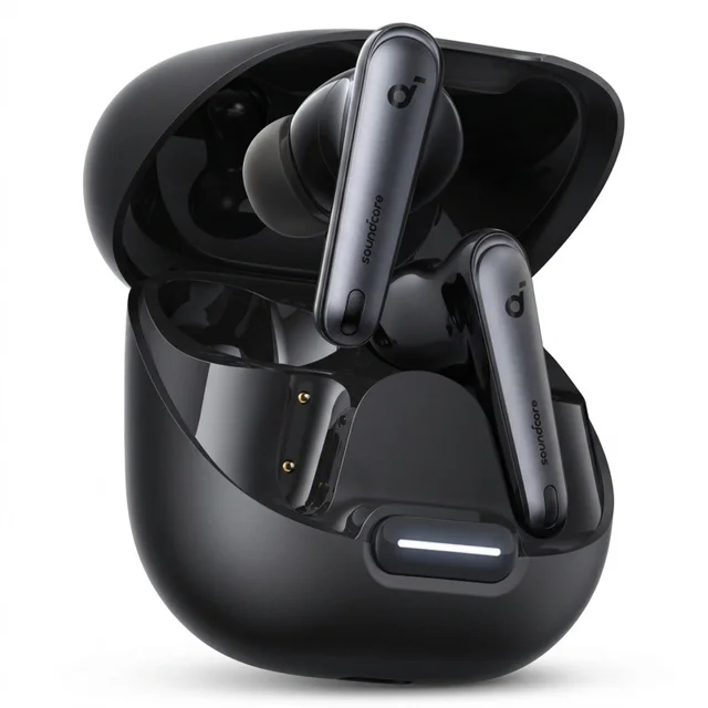 هدفون بلوتوثی انکر مدل Soundcore Liberty 4 NC با نویز کنسلینگ فعال (ANC)، درگاه شارژ USB Type-C، پشت